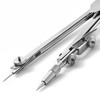 Mr. Pen- Compass for Geometry, Silver with Extra Leads, Metal