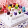 Hard Candy Cube Lollipop Suckers: Individually Wrapped Flavored Sucker Pack