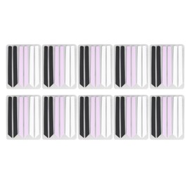 30 Pairs Eyelash Perming Silicone Ribbon Reusable Lash Curling Tool Lift Pad Tape for Beauty Salon White Purple and Black Mixed