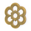 Hardware Philosophy Clover Brass Backplate Washers Hardware 1.25" - Set