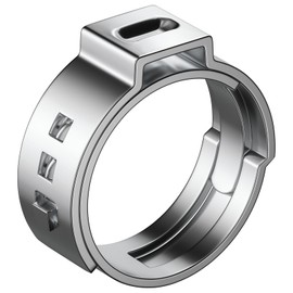 100 PCS 1/2 Inch PEX Cinch Clamp Rings, 304 Stainless Steel Single Ear Hose Clamps for Plumbing and Pipe Fitting Connections, PEX tubing Pipe Fitting by RTHIEAI