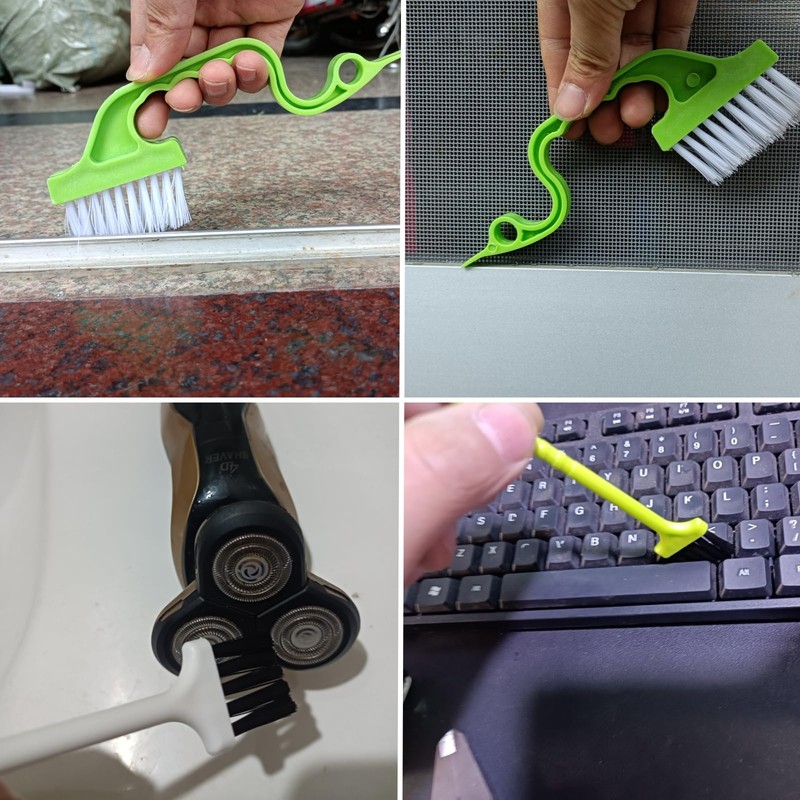 13Pcs Small Cleaning Brush Set, Hard Bristle Crevice Cleaning Brush,
