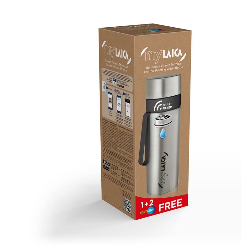 LAICA myLAICA Steel Thermal Filter Bottle