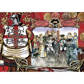 English Murder Mystery Game: Power, Plots and Pistols (A5 Box)