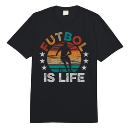 Futbol is Life Funny Futbol Lover Saying Men's Women's Comfort Colors Adult Heavyweight T-Shirt