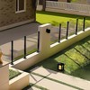 Cvter Glass Railing Post, 24-47 in, No-Punch / 304 Stainless