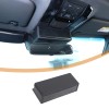 MXtech-23 Black ABS Interior Rearview Mirror Base Storage Box For