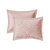 Pemberly Row 3-Piece Fabric Full/Queen Comforter Mini Set in Blush