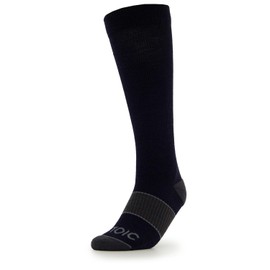 STOIC Merino Light Compression Socks Knee Socks with Merino Content, Dark Blue / Monsoon