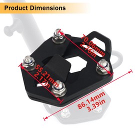 REARACE Motorcycle Kickstand Enlarger Compatible with Royal Enfield Himalayan 2020-2023, Foot Side Stand Enlarger Kickstand Extension