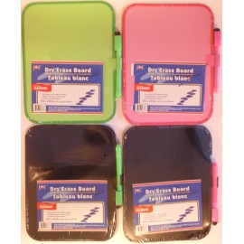 Greenbrier COLORED DRY ERASE BOARDS W MARKER 6.5" x 8.5" SELECT: Black, Neon Green or Pink - Pink