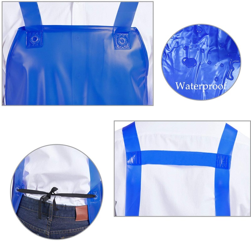 Nanxson Waterproof Apron PVC Double shoulder backpack Adjustable Work Apron