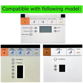Replacement Remote Control for TOTO Washlet Bidet Toilet Seat 500 MS950CG THU9018 MS950 MS950C SW563 SW564 600 MS990CGR MS990CG S400 THU9179 (with Wall Mounting Bracket)