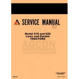 ALLIS CHALMERS 616 620 Lawn Garden Service Shop Manual