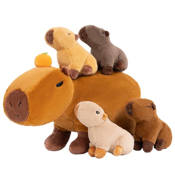 OUOZZZ Capybara Plush Toy Set - 38cm Koala Mom with