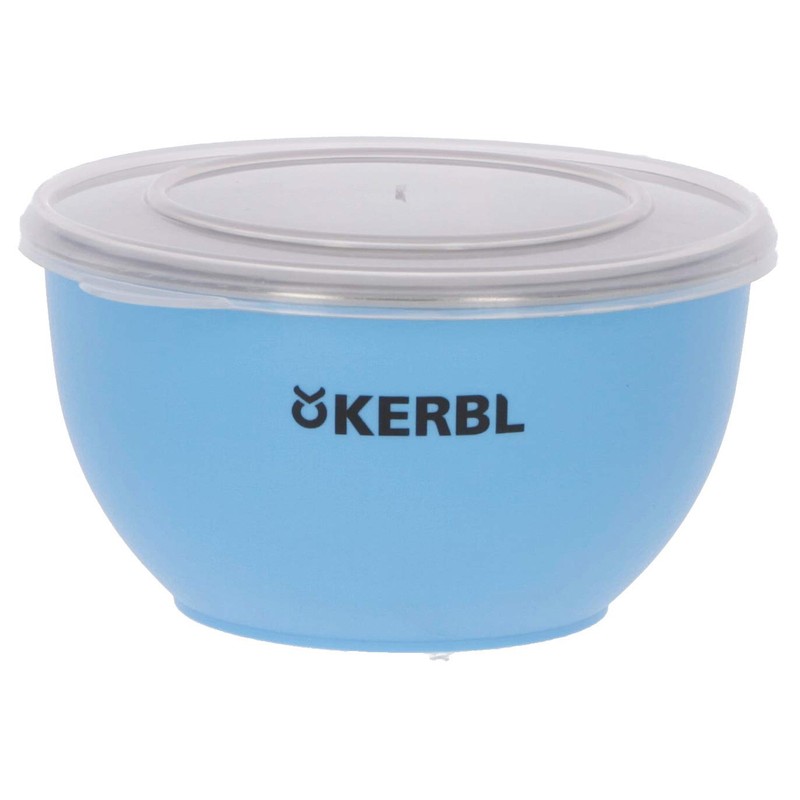 Kerbl Maxi-Pet 80528 Stainless Steel Bowl Set with Lid Blue