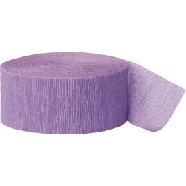 Premium Lavender Crepe Paper Streamer - 81 ft (1 Pc) - Perfect for Birthdays, Weddings, and Events