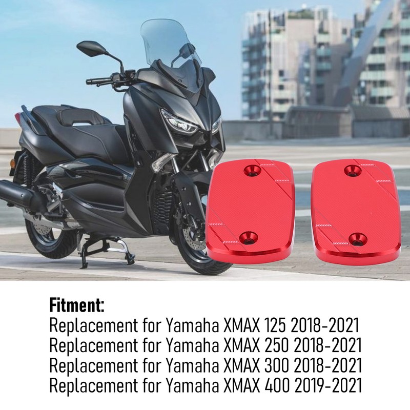 Front Brake Cylinder Fluid Reservoir Cover Cap Replacement for Yamaha