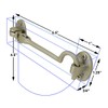 Renovators Supply Manufacturing Hook and Eye Latch 5.5 in. Chrome
