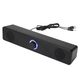 Soundbar Speakers - Computer Soundbar Speakers - Volume Boost Wireless Deep Bass Sound System for Projector Game Computer Tv Laptop Desktop