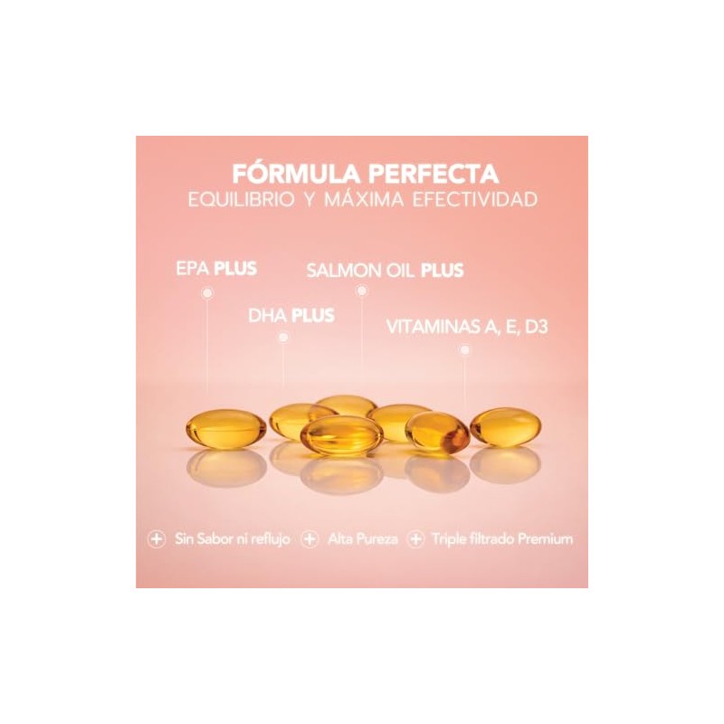 Omega Platinum Suplemento Potenciado Fish Oil Aceite Salmon Epa Dha