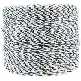 Powerfields EW936-1320 9 Wire Polywire, 1320-Feet, White/Black