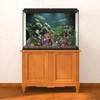 MIRRORANG 91x50cm Tropical Fish Tank Poster Backdrop River Bed &