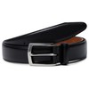Johnston & Murphy Men's Feather Edge Belt, Black, 36