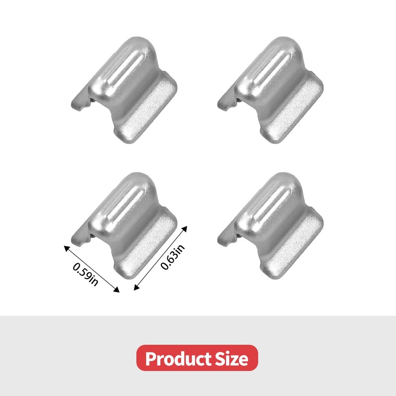 Jimen 4PCS Center Console Window Switch Button Trim Cover Compatible