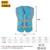 HYCOPROT High Visibility Safety Reflective Vest with Pockets and Zipper,