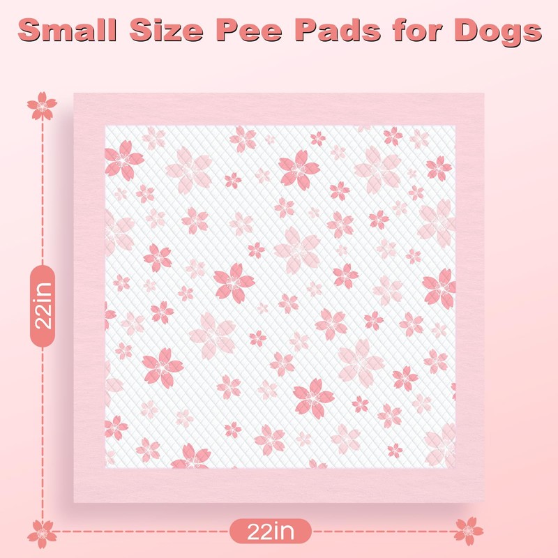 MIZOK Puppy Pads 22"x 22" with Leak-Proof Quick-Dry Design Pee