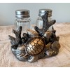 Sea Turtle Seashell Coral Salt and Pepper Shaker Set -