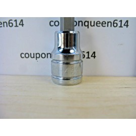 KOBALT 80867-0622, 3/8" Drive Ball Hex Bit Socket Long H4MM - Brand New