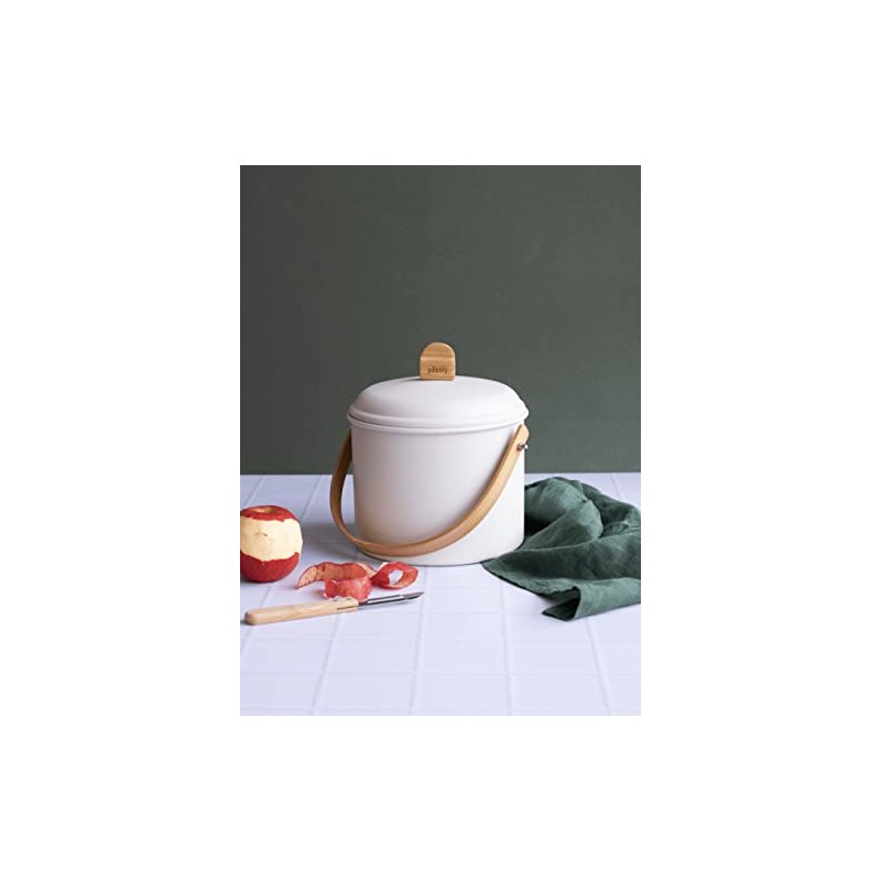 Pebbly NBA202 Seau à Compost d'Intérieur Kompost Bucket S, Metal,