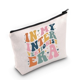 WCGXKO in My Interventionist Era Makeup Bag Intervention Teacher Gift Intervention Appreciation Day Gift (Interventionist Bag CA)