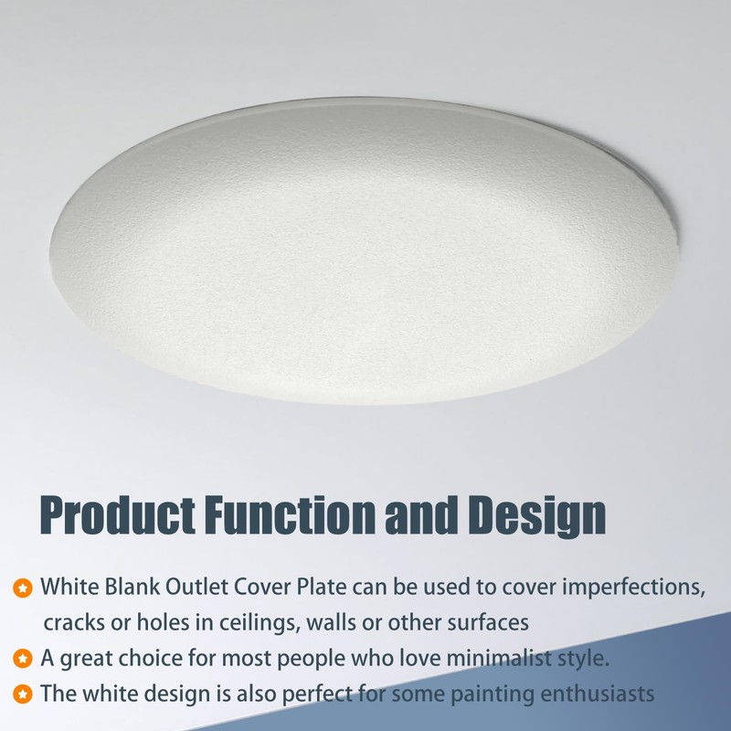 CP3540 Round Ceiling Cover Plate for 3-1/2" & 4" Boxes