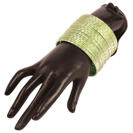 Touchstone Indian Bollywood Pretty Fashion Golden Dots Gorgeous Vintage Textured Color Attractive Designer Jewelry Bangle Bracelets for Women., M - Circ 7.8 in-Indn Size 2.8-Dia 2.5 in, Alloy, no