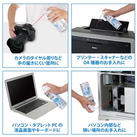 ハクバ HAKUBA エアダスター ノンフロン クリーンエースNFN350 逆さ使用OKタイプ KMC-NFN350