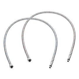 M METERXITY 2-Pack 31 Inch Faucet Hose Connector, 9/16 Inch Female Compression M10 Male Connector Braided Stainless Steel Water Supply Line for Bathroom/Kitchen, Faucet Supply Lines