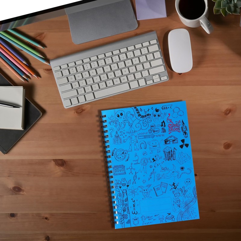 Infinity Lined Wirebound Notebook Spiral Journal Notebook (Pack of 1,