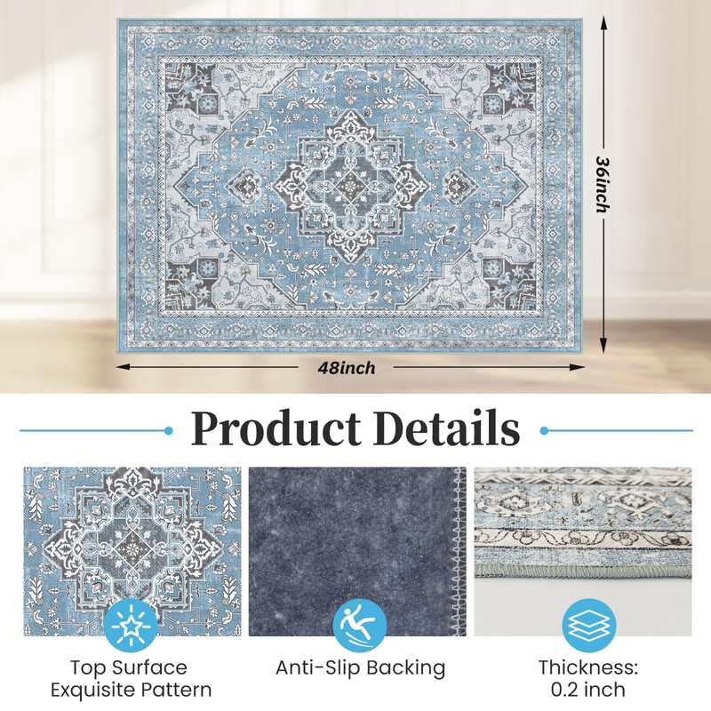 Office Chair Mat for Hardwood Floor & Tile Floor,36"X 48"
