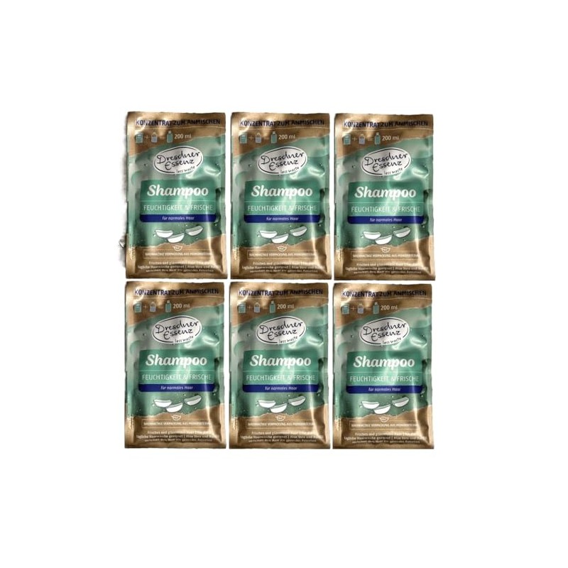 6er Pack Dresdner Essenz Shampoo Feuchtigkeit & Frische Konzentrat zum