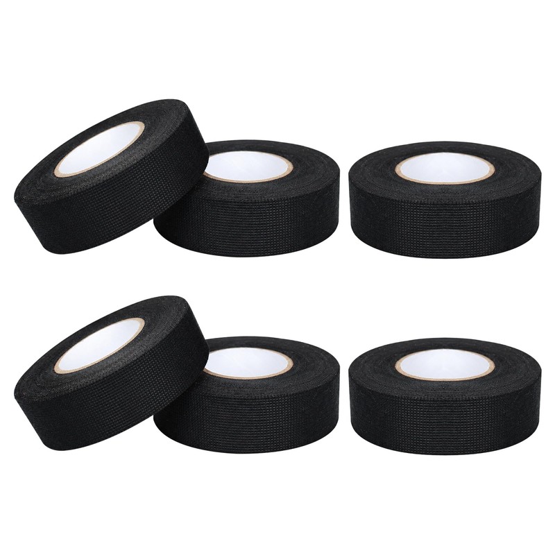 6 rollo Cinta de Aislar De Tela Automotriz,Resistente Altas Temperaturas,Antidesgaste,Sin