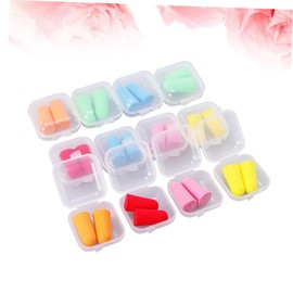 Ipetboom 6 Boxes Noise Reduction Comfortable Noise Sponge for Quiet Sleeping Study Travel and Pink Yellow Green