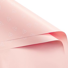 WRAPAHOLIC 20 Sheets Flower Wrapping Paper - 22.8 x 22.8 inch White and Pink Love Design Water-Resistant Floral Bouquet Wrapping Paper, Florist Supplies Packaging for Wedding Birthday Gift DIY