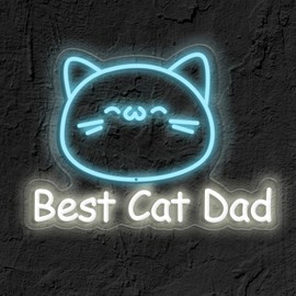 Ao Yee ZGL Cat Neon Sign Light Decoration Animal USB Powered Decorative LED Neon Sign for Home Wall Girl Room Cat Cafe Man Cave Decor Great Gift for Cats Moms Cat Dads Animal Lovers(16.7"*12")