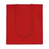 eBuyGB Shoulder Bag Natural Tote Ideal for Printing, Cotton, Red,