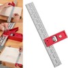 Combination and Double Woodworking Tools Adjustable Woodworkers Edge Rule for