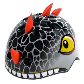 Kids Toddler Bike Helmet with Dinosaur 3D Design, Adjustable Lightweight for Child Infant Baby, Multi-Sports Helmet for Bicycle Scooter Skateboard, 2 Sizes for Age 1-3-5 Years Boys Girls (Black S)