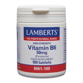 Lamberts Vitamin B6 (Pyridoxine) 50 mg 100 tabs